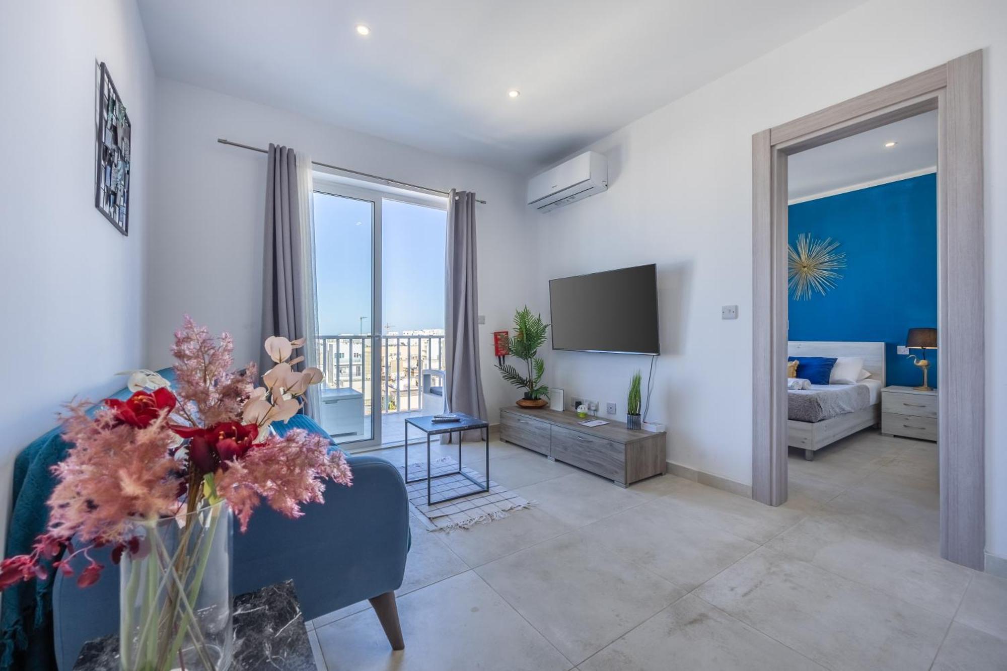 Ii-kamra Ta Golu 5 Min Walk From St Julians Apartment
